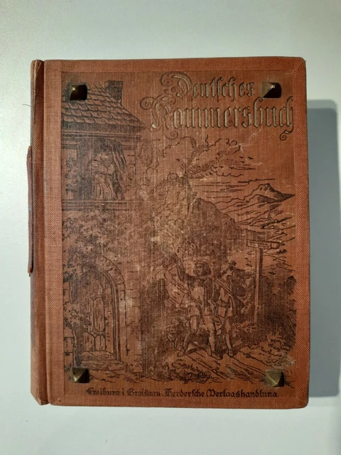 Kommersbuch 1912 KStV Markomannia Münster Studentika