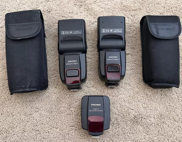 Two Yongnuo YN560 IV Flash Speedlites With Included Manual Flash Controller!