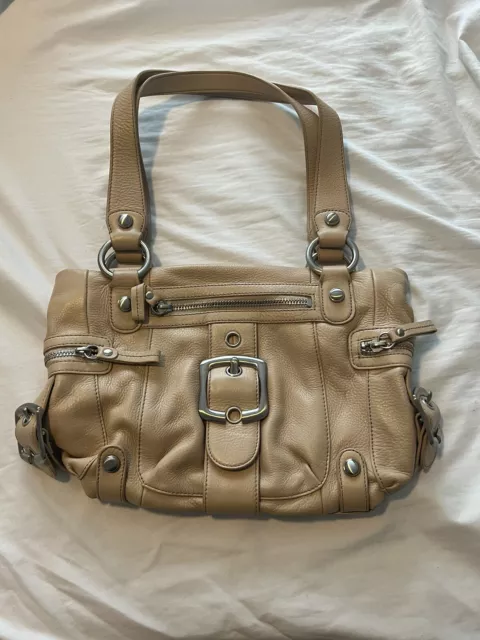Leather handbag B. Makowsky White in Leather - 27078721