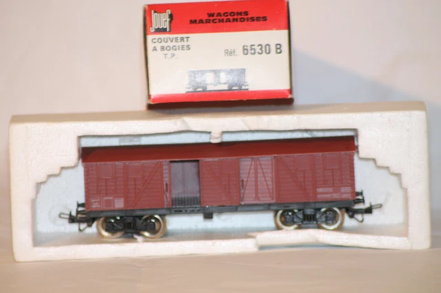JOUEF Champagnole 6530B wagon couvert à bogies marron de la SNCF boite d'origine
