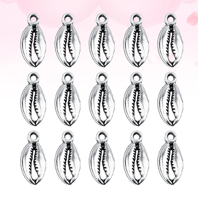 30 Pcs Antike Perlenanhänger Muschelanhänger Muschel Schmuck Metall