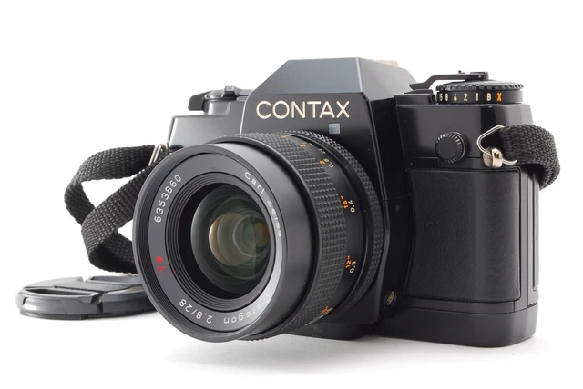 [MINT] CONTAX 137 MA QUARTZ w/ Carl Zeiss 28mm f2.8 MF Lens 35mm SLR Film Camera