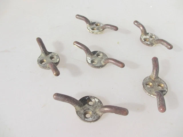 Vintage Brass Blind Tie Back Hook Hanger Bracket Antique Curtain Old Cord Ties 6