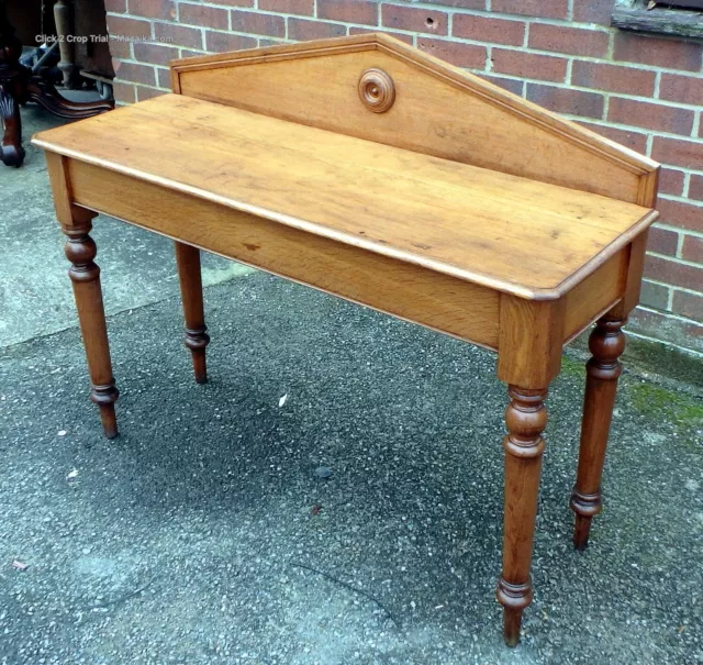 Georgian antique Regency country house architectural oak console hall side table