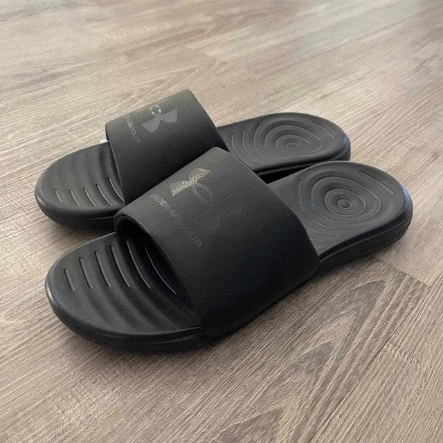 Under Armour Men's Black UA Ansa Fixed Athletic Slides Sandal - Size US 7