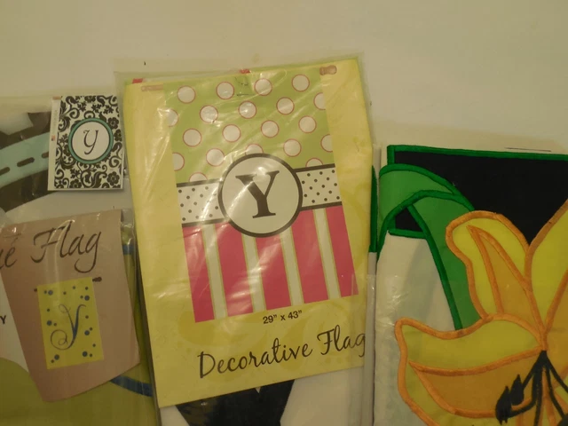 Monogram / Initial  HOUSE Flag "Y" ONLY Letter "Y" CHOOSE Variety of styles "Y"