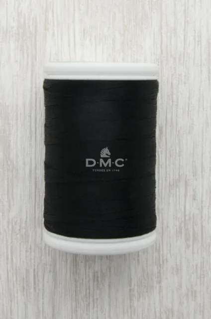 Fil à coudre cablé 100% coton DMC - 300m - grosseur 50 Col. noir