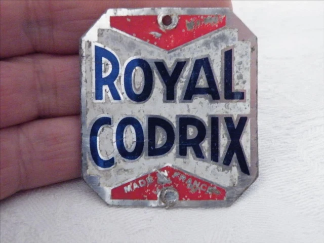 Plaque Vélo Ancienne Royal Codrix – France – Bicyclette Vintage – Pas Peugeot