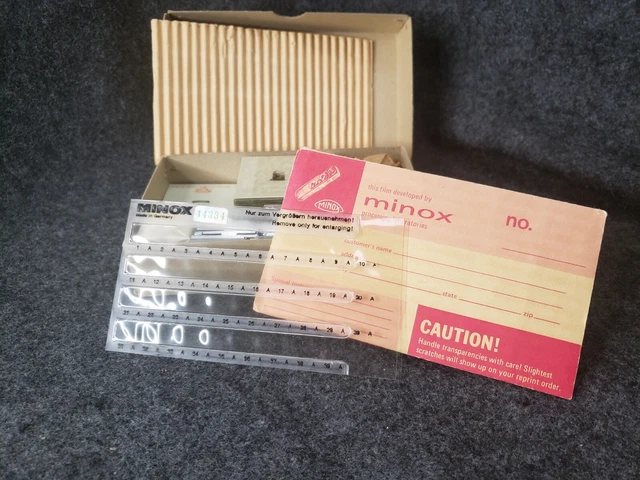 Genuine MINOX Slide Mounts & NEGATIVE HOLDER Excellent(C9B1)........