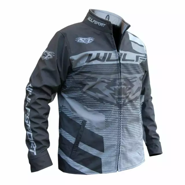 Wulfsport Adults Matrix Motocross MX Enduro Quad Trials Bike Jacket - Black