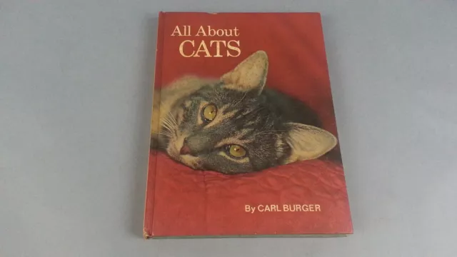 Cats Book By Carl Burger Retro Mid Century book 1966