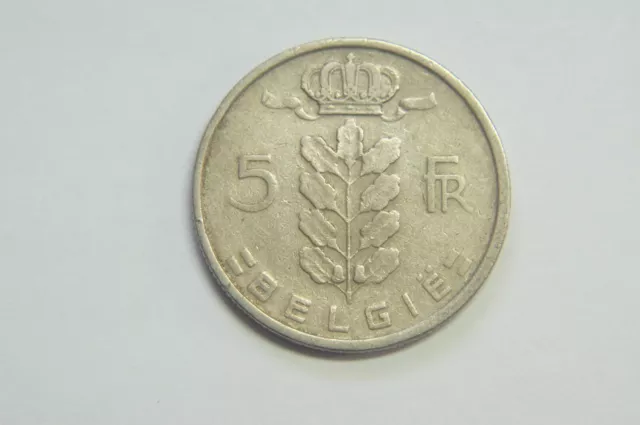 1950 5 Francs Coin Belgium Baudouin I Dutch text