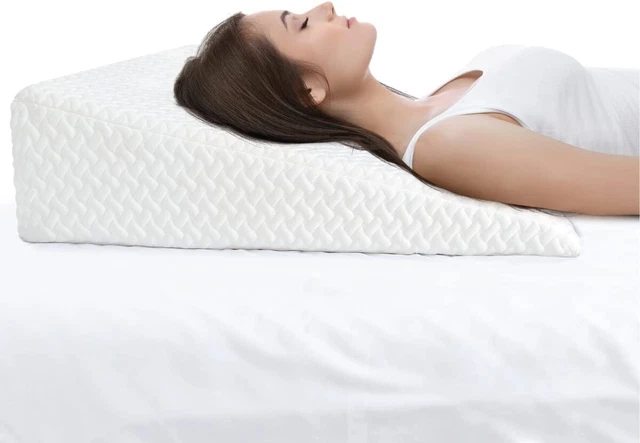 Cuscino Cuneo Letto con Memory Foam Top Traspirante e Lavabile Miliardi