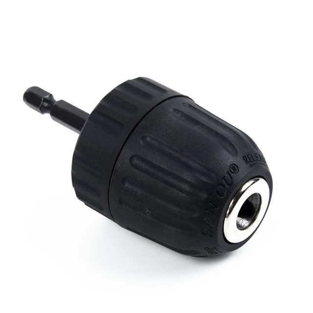 Mandrin De Tournevis électrique, Adaptateur De Mandrin Sans Clé à Tige Hexagonale 1/4' Capacité