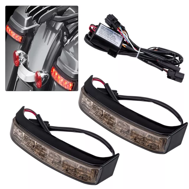 Saddlebag Saddle Bags LED Run Brake Turn Lamp Light For Harley Touring 2014-2023