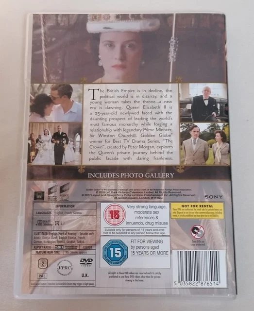 DVD BOX SET The Crown Complete Season One BoxSet 2016 Clare Foy PAL