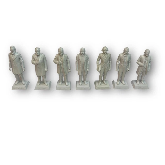 Marx Presidents The Presidents of The USA Figures White Plastic Vintage Set