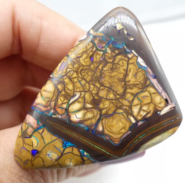 Opal, Australian Opal Koroit Solid Natural Polished Gemstone, 47x37x6mm 11104