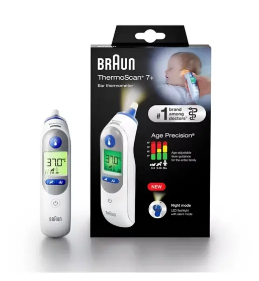 BRAUN IRT6525 ThermoScan 7+ Ear Thermometer New