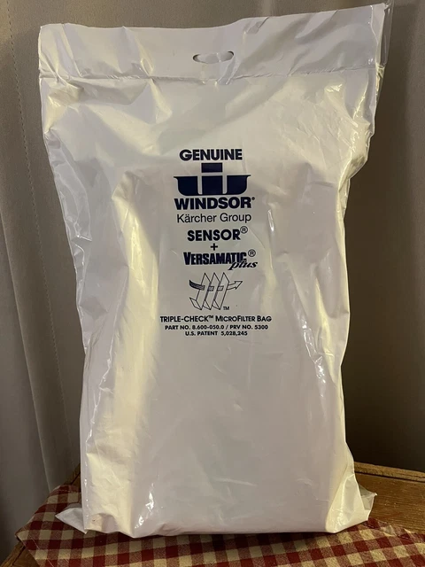 10 PACK Genuine Windsor Sensor Versamatic Plus Triple-Check Vacuum Bags 5300