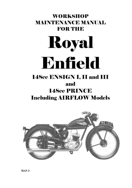 Royal Enfield Electra X 2004-2008 Workshop Service Repair Manual – Paper Reprint