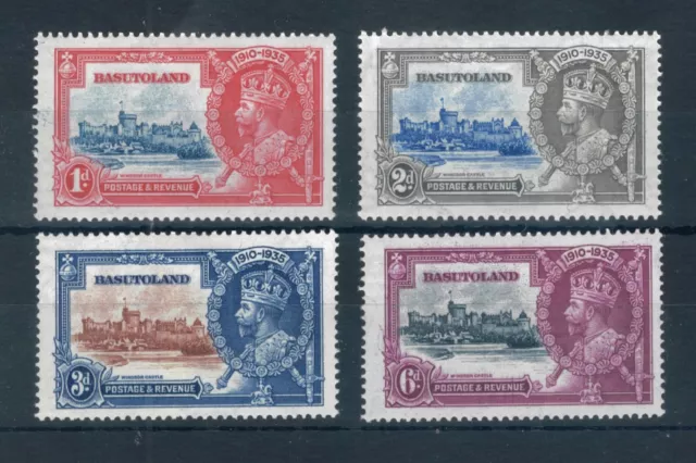 Basutoland 1935 Silver Jubilee full set of stamps. Mint. Sg 11-14