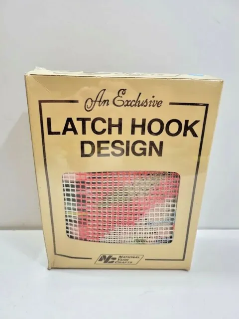 Vintage National Yarn Crafts Cally Lily Latch Hook Kit P432