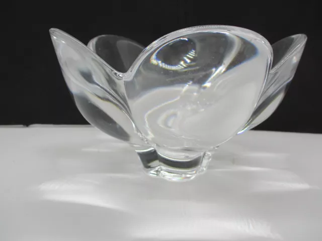 Vintage Lead Crystal Cut Glass Candy Bowl Dish