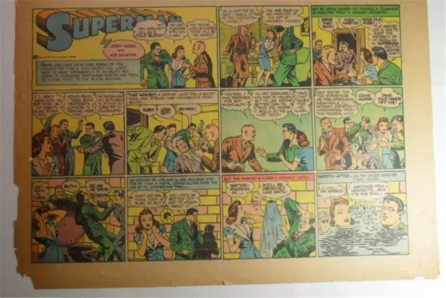 Superman Aug 24 1941 Original Sunday Half Page Comics Strip #95 Lois Lane