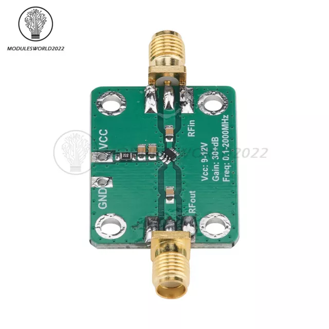 0.1-2000MH​z RF Wideband Amplifier Low-noise LNA Broadband Module Gain 32dB