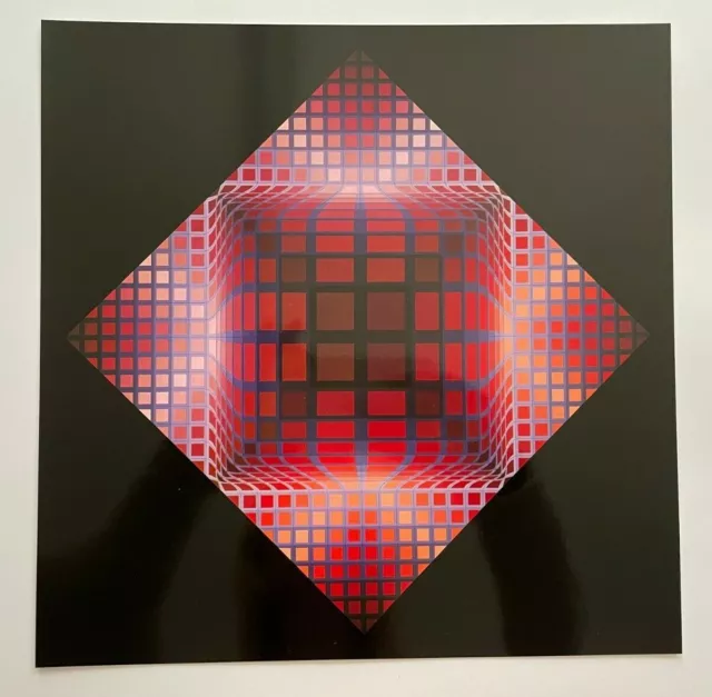 Victor Vasarely "Dell-2" 1975 Serigraphie