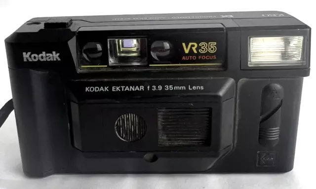 Kodak Ektanar f 3.9 35mm Lens VR35 Auto Focus K80 DX Prog Auto Film Speed Camera