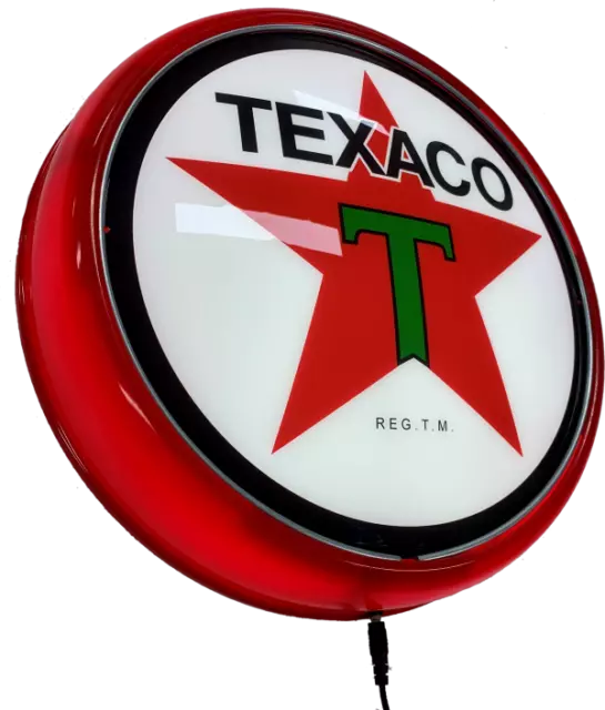 TEXACO Motor Oil LED Bar Lighting Wall Sign Light Button RED Easter Gifts