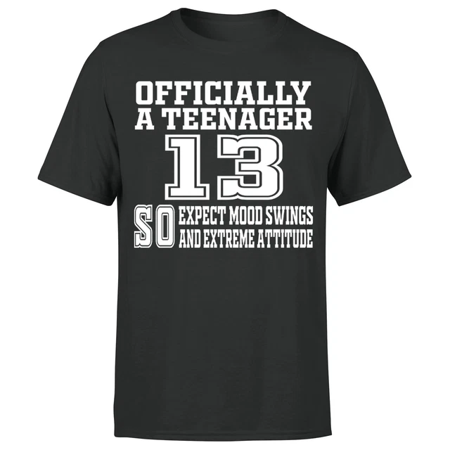 Officially A Teenager For Adults Birthday Gift  Mens T-Shirt#P1#OR#A