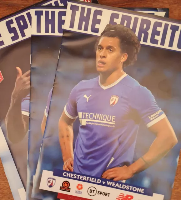 Chesterfield Fc VNL - THE SPIREITE - 3 programmes 2020/21 season