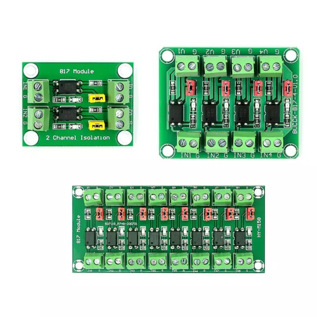 PC817 Optocoupler Isolation Board Reusable 2/4/8 Channel Durable for New Module