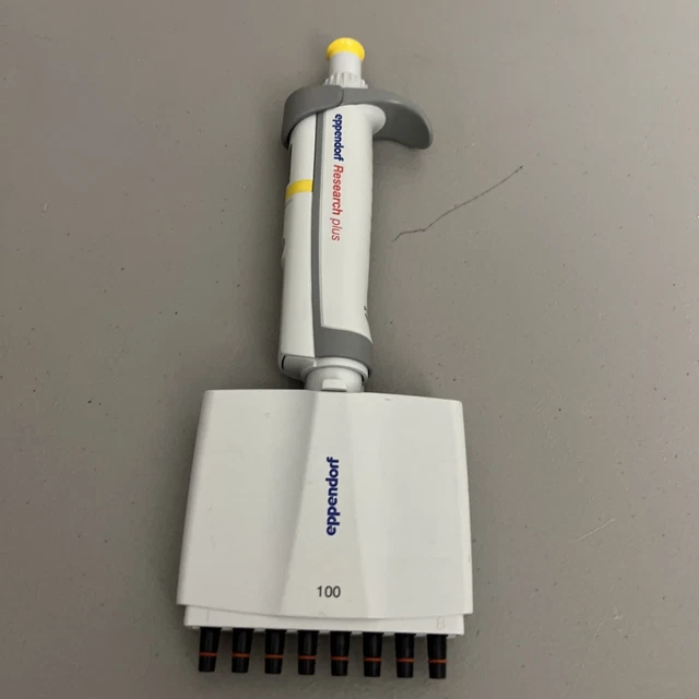 EPPENDORF RESEARCH Plus 8 Channel Pipette 100 10100 uL Pipetman