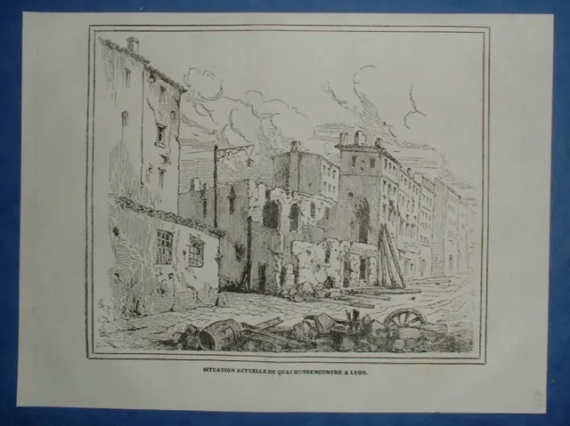 Fch 139 Print 1834 Riots In Lyon Vue Du Quai Bonrencontre