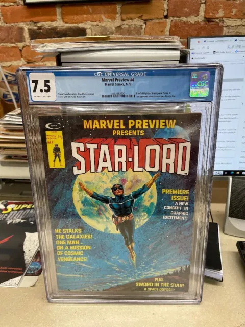 Marvel Preview #4 CGC 7.5 1st Star-Lord Gray Morrow cover MCU Guardians