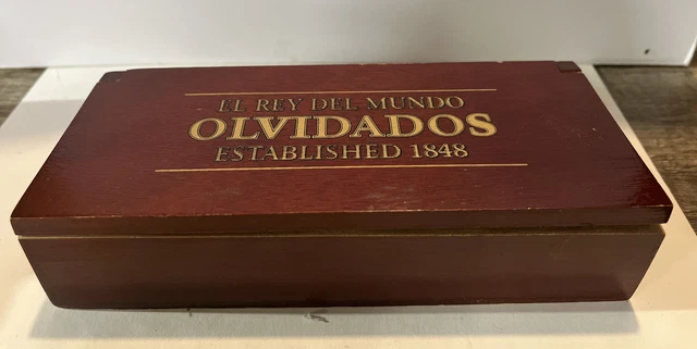 El Rey del Mundo | Olvidados Wood Cigar Box Empty - 7 x 1.5 x 3.5”