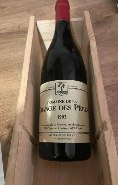 Bouteille de Vin Rouge  Domaine Grange des pères -  Millésime 1993