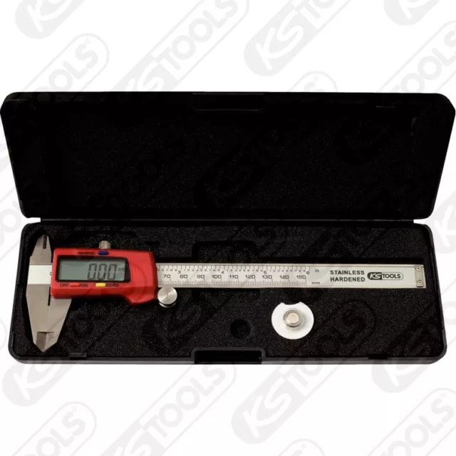 KS TOOLS Digital Messschieber 0-150 mm 300.0532 Schiebelehre  LCD Display