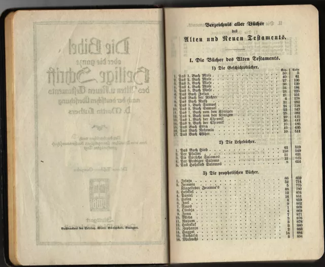 Bibel/Heilige Schrift,Überstzg.Luthers,Dünne Taschb.,Württ.Bibela.Stuttg.,1910er