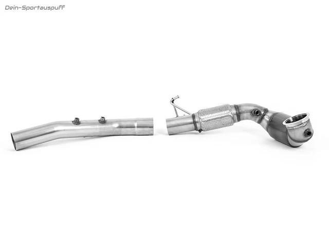 Milltek Ø80mm Frontpipe Con 200-Renn-Kat + Opf-Rohr VW Golf 8 Gti + Clubsport