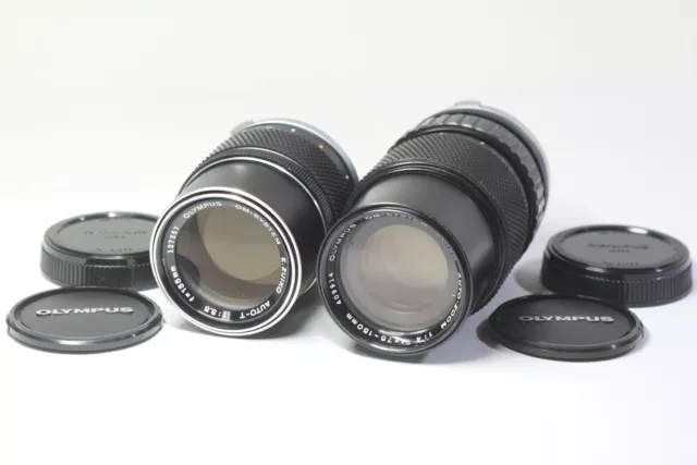 Lote de 2 lentes Olympus OM-SYSTEM G.ZUIKO AUTO ZOOM 75-150 mm F4 AUTO-T...