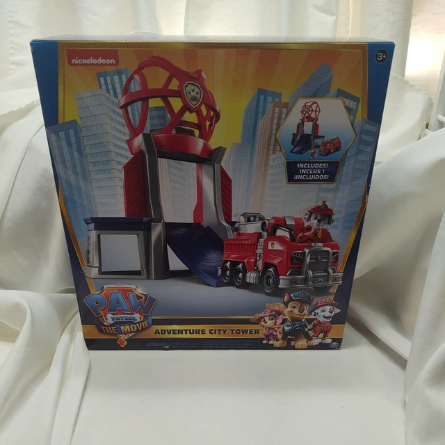 PAW PATROL THE Movie Adventure City Tower Playset Includes Marshall