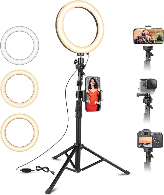 Aro De Luz Anillo LED Profesional Con Tripie Bluetooth Remoto Para Selfie Tripod