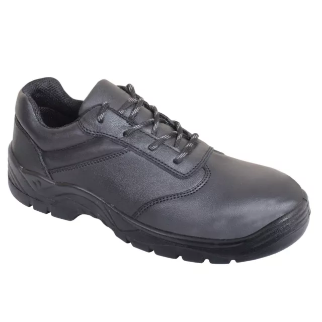 Shoes Composite Toe Cap & Midsole Black Safety Work Wide Fit Lace Up