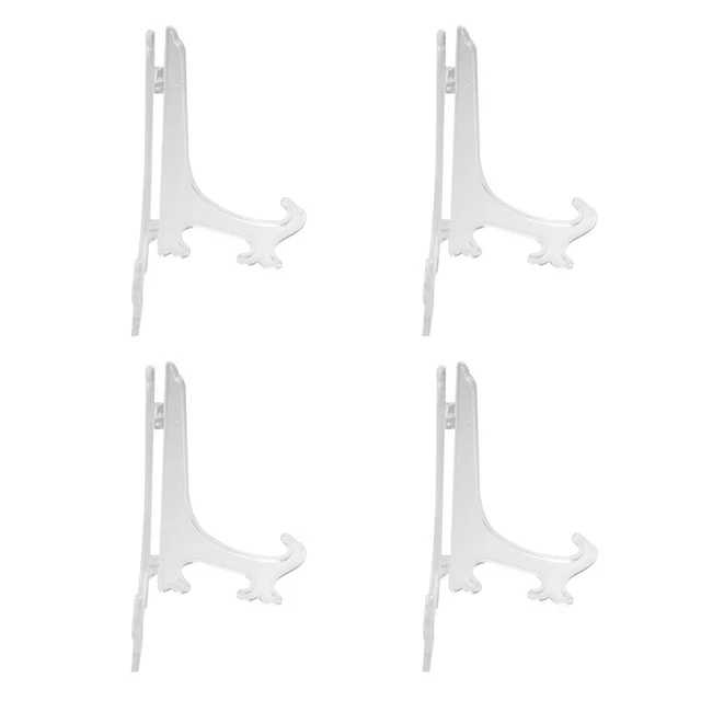 4 x cavalletto trasparente 7 display supporto piatto scarpe quadro immagineL1C1