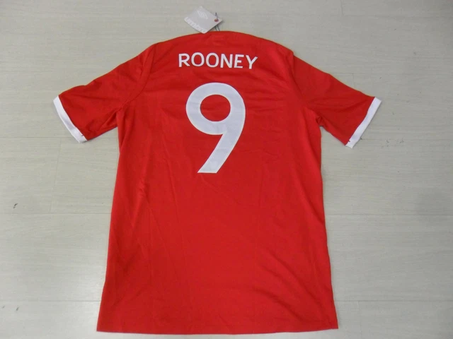 UMBRO ENGLAND 2006 AWAY `ROONEY` JERSEY RED - Soccer Plus